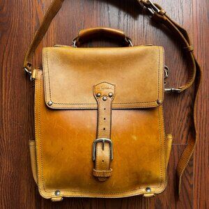 Saddleback Leather Convertible Messenger Leather Backpack